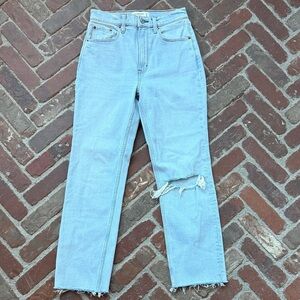 Abercrombie & Fitch Ankle Straight Ultra High Rise Jeans